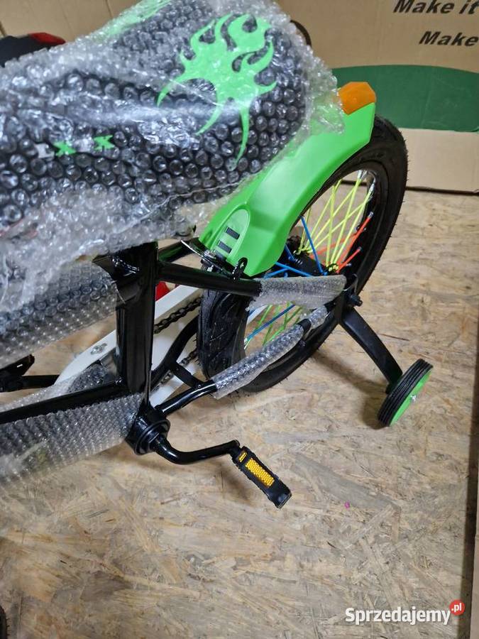 Rowerek 16 niebiesko zielony czerwony LXTX BIKE wielkopolskie Głogowa