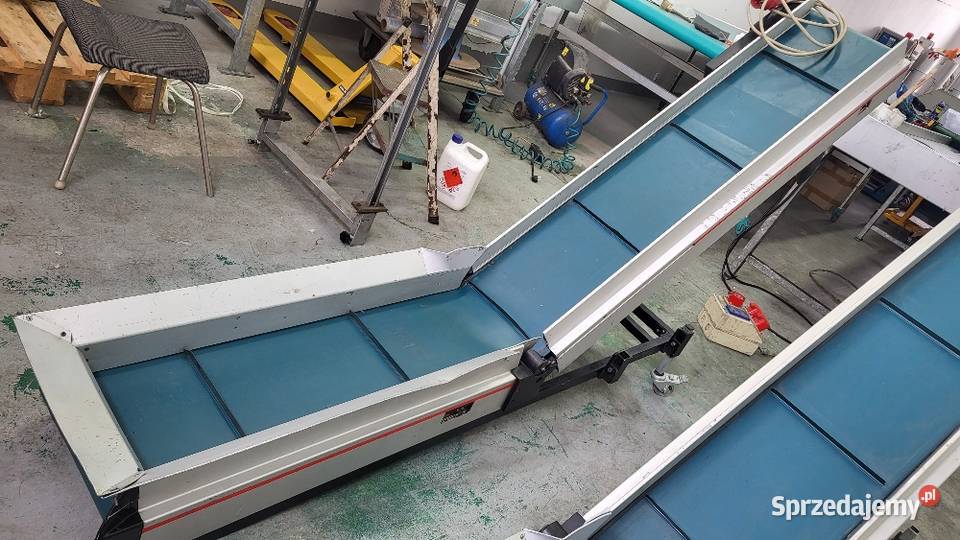 Taśm ociąg łamany L z zabierakami przenośnik Białogard