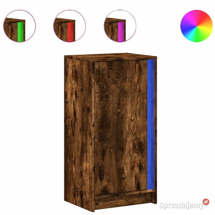 Szafka z LED przydymiony dąb 425x34x85 WM852142 Warszawa