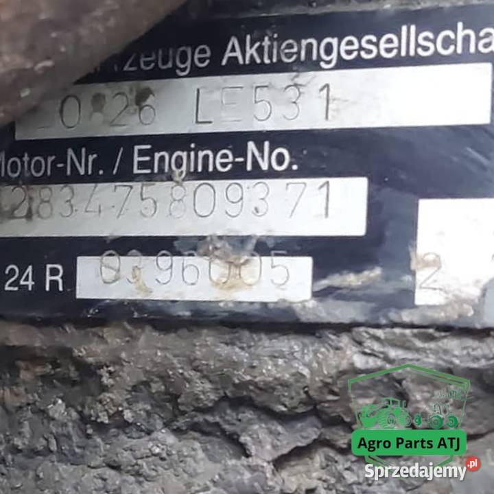 Silnik Man D0826 LE 531 Fendt 926 Vario Rolnictwo podlaskie Ciechanowiec