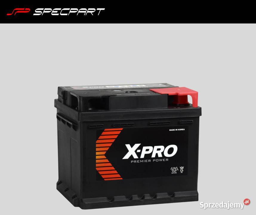 Akumulator XPRO 43Ah 450A EN niski Prawy Plus Łódź