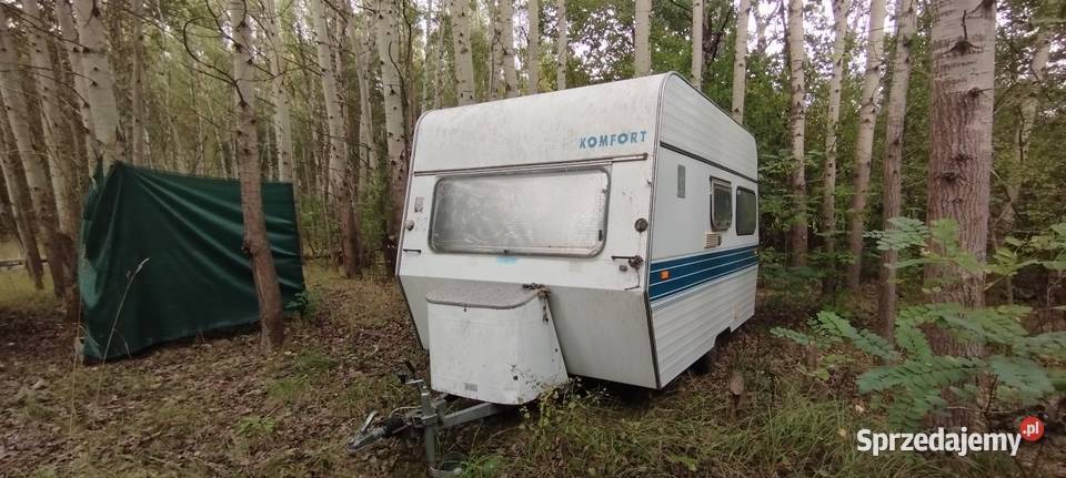 Dwie przyczepy kampingowe Hobby 95 Knaus 77 Krosno Odrzańskie