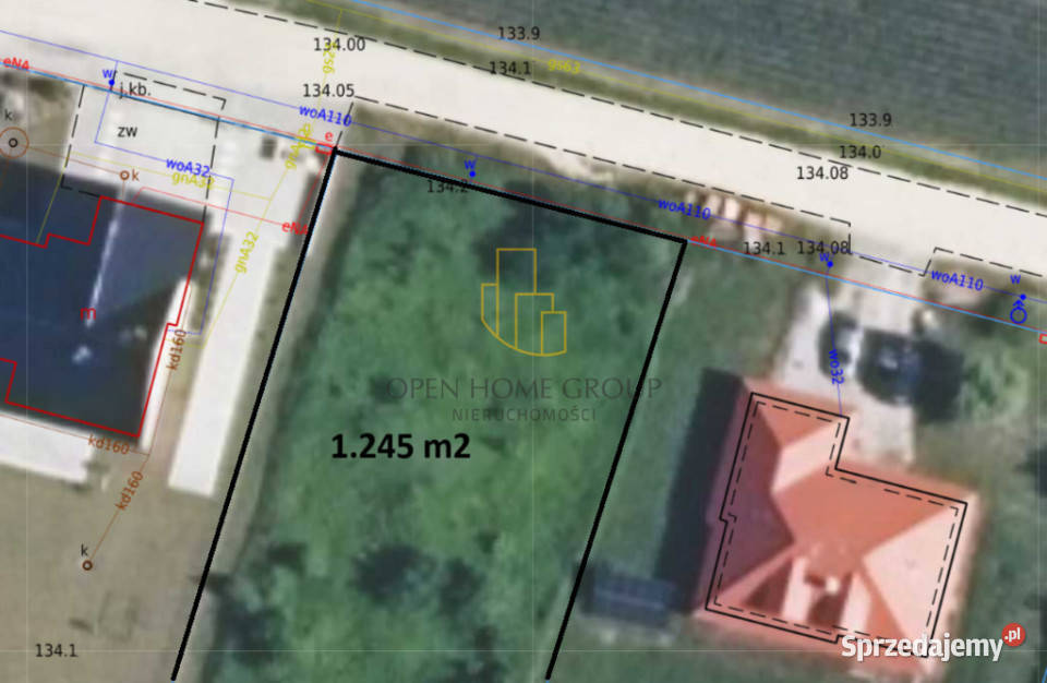 Żerniki Wrocławskie działka budowlana 1245 m2