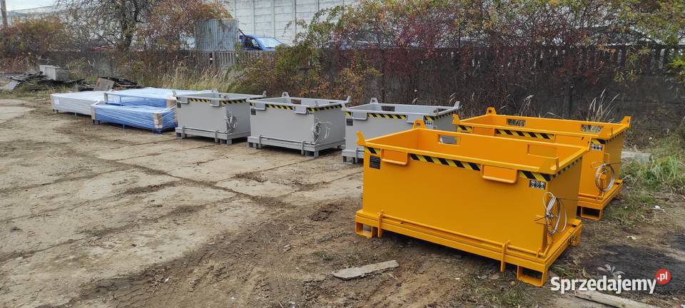 Kontener z klapowym dnem PMDB 500 L polskiego Kielce