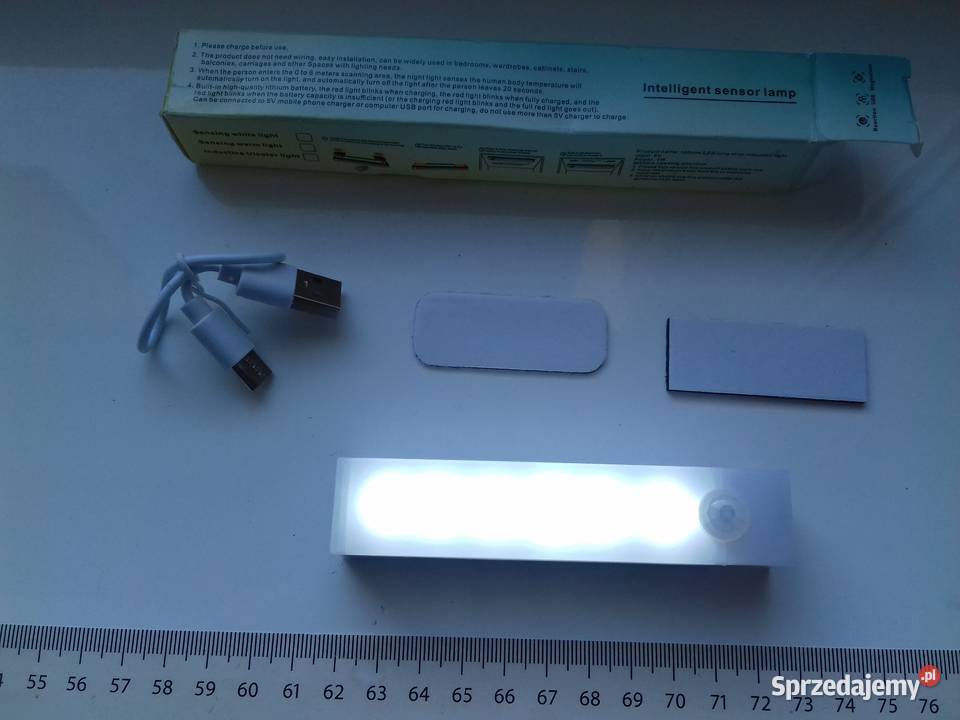 Lampka LED na czujnik ruchu i jasności 10 biały Bydgoszcz