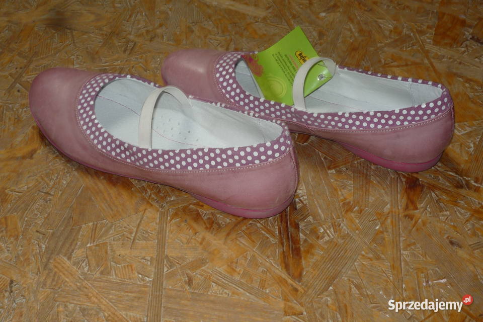 NOWE BEFADO 161Y652 Balerinki skórzane 36 Zielonka sprzedam