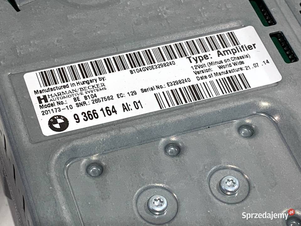 GŁOŚNIKI KOMPLET BMW F16 9366164 SUV 1419 AUDIO