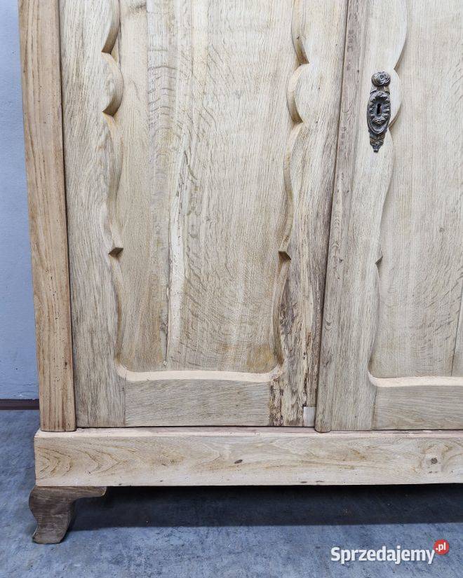 Rozkłada Duża Dębowa Szafa Biedermeier Marki sprzedam