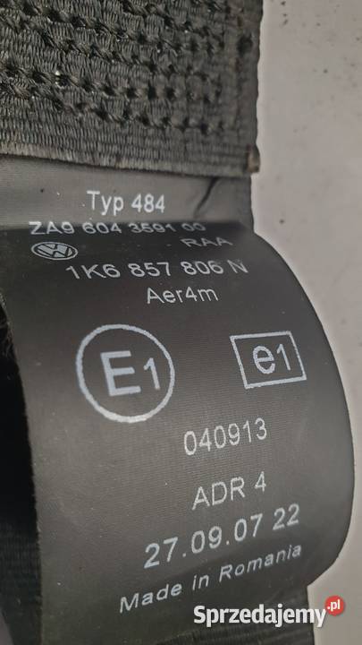 VW GOLF Mk 5Drzwi tylny pas Tył prawy Kielce