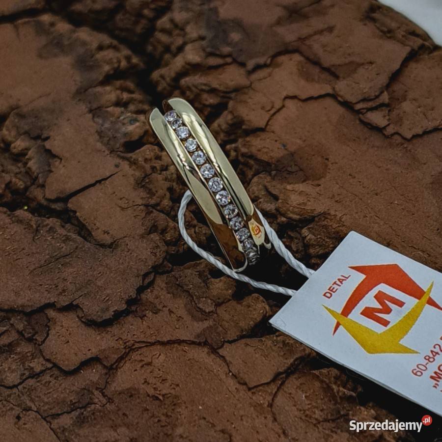 Pierścionek r15 Złoty pr333 obrączkowy z Poznań sprzedam