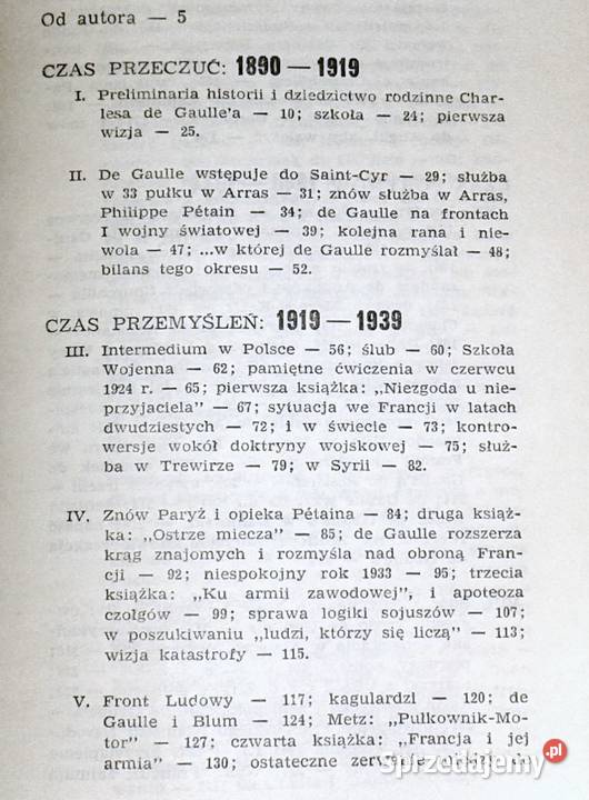 Charles de Gaulle Tom 1 i 2 Jan Gerhard Chełm sprzedam