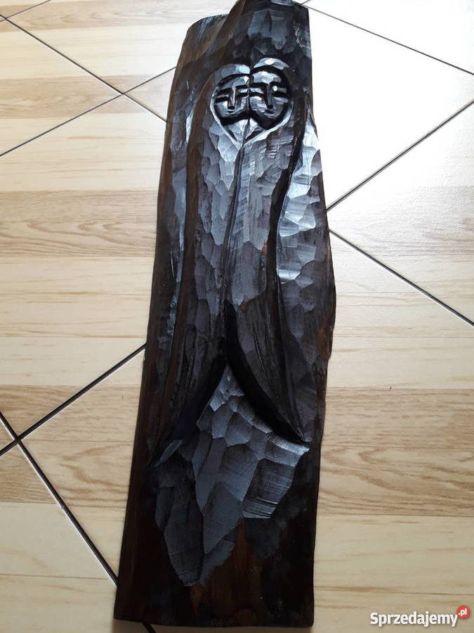 Płaskorzeżba w drewnie twórczość ludowa Janów Lubelski