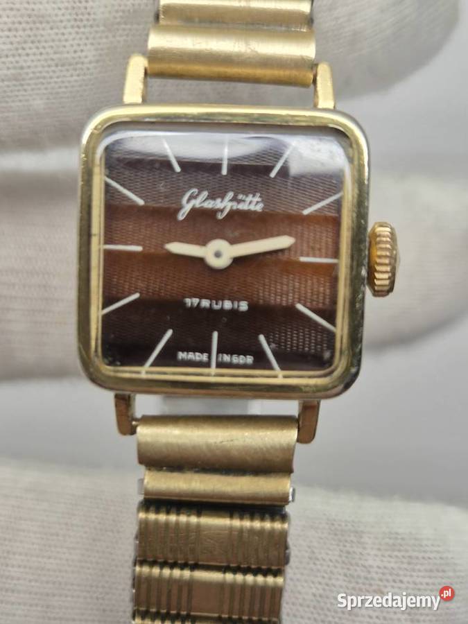 Glashutte mechaniczny damski zegarek DDR śląskie Chorzów
