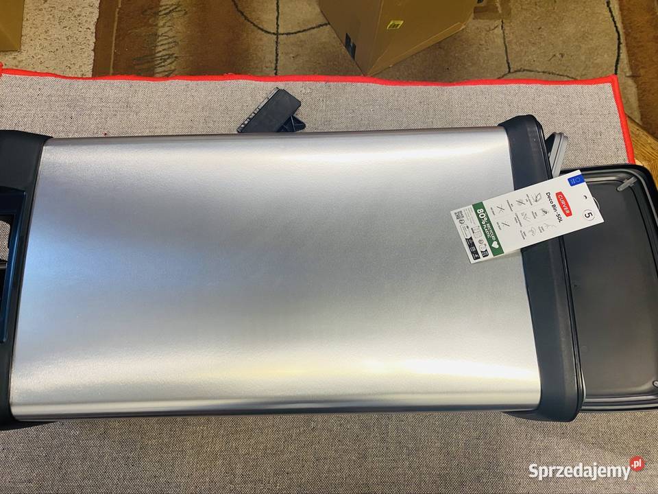 Curver Deco Bin kosz na śmieci 50L metalizowany łódzkie Łódź