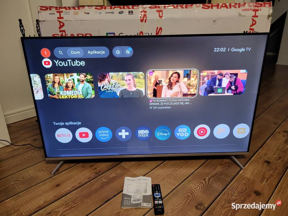 TV Sharp 55GP6760E 55 QLED 4K GoogleTV na LED Libiąż