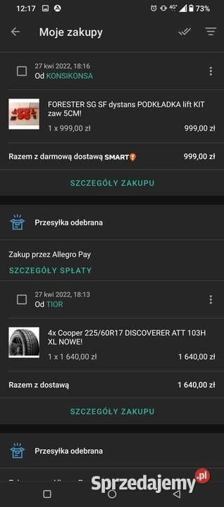 Subaru forester SG XT 230 Tychy