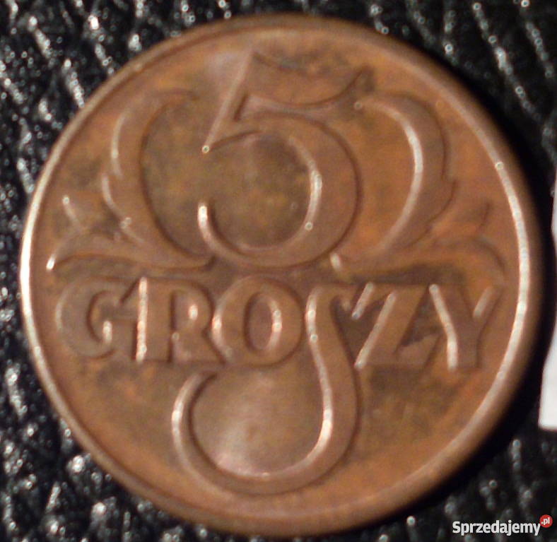 5 groszy 1939 piękne Stan II II