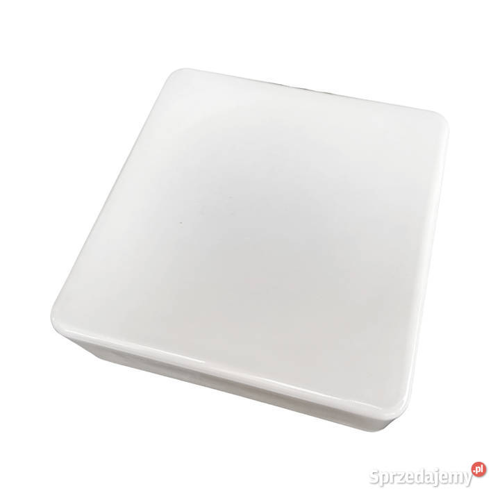 Duży biały kwadratowy szklany plafon RZB Bamberg sprzedam