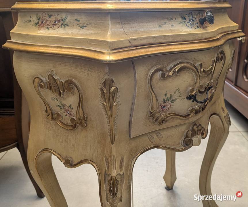 Piękna włoska szafka neobarokowa ecru sklep Dąbrowa Górnicza