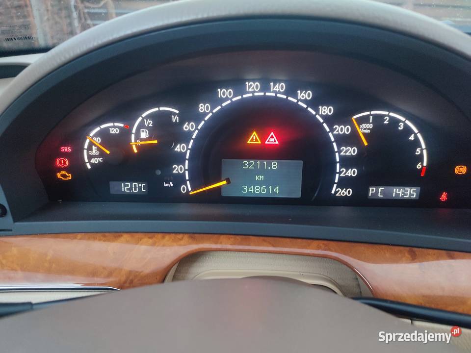 Mercedes S KLASA 37 Benz gaz nieuszkodzony 220 mazowieckie Gostynin