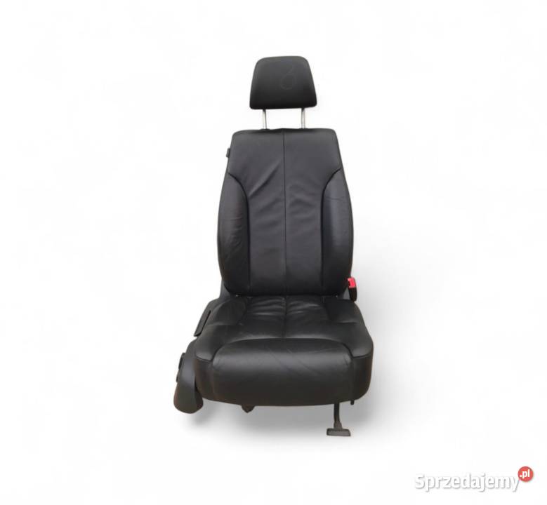 FOTEL PRZÓD PRAWY PASAŻERA CZARNA SKÓRA VW