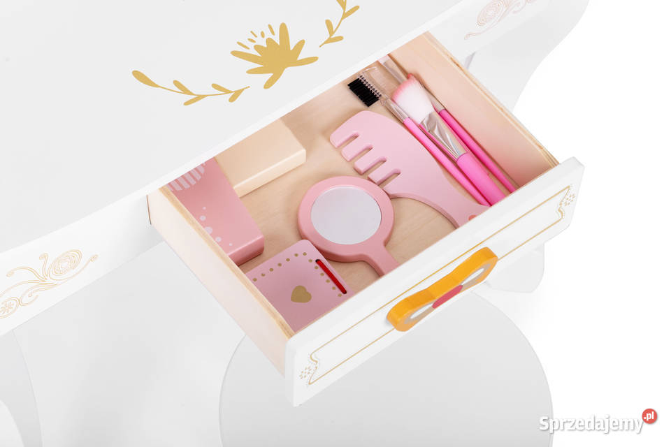 Toaletka dziecięca drewniana duża z lustrem Meble Smogorzów sprzedam