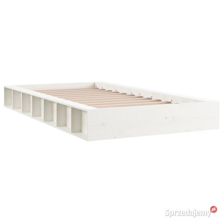 Rama łóżka biała lite drewno 135x190 WM820712 Warszawa