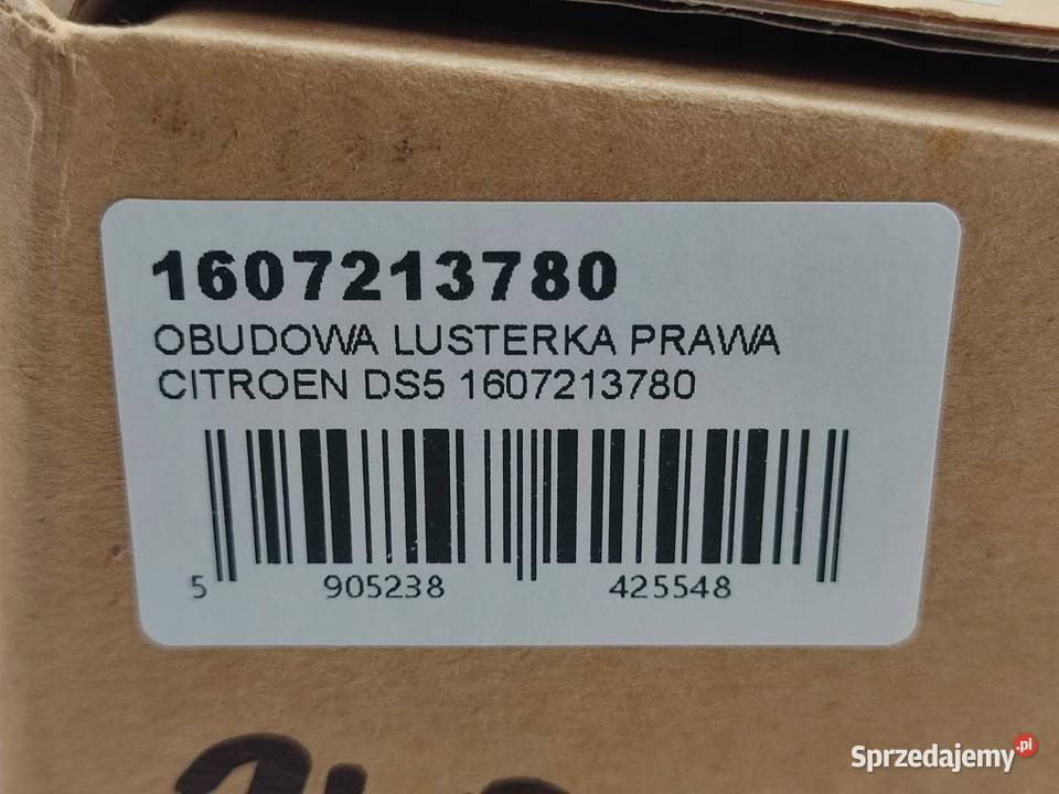 OBUDOWA LUSTERKA PRAWEGO CITROEN DS5 2011