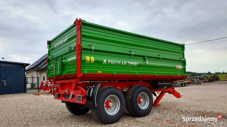 Przyczepa tandem PRONAR T6631 10 t 118 m AGROL nieuszkodzony Elbląg sprzedam