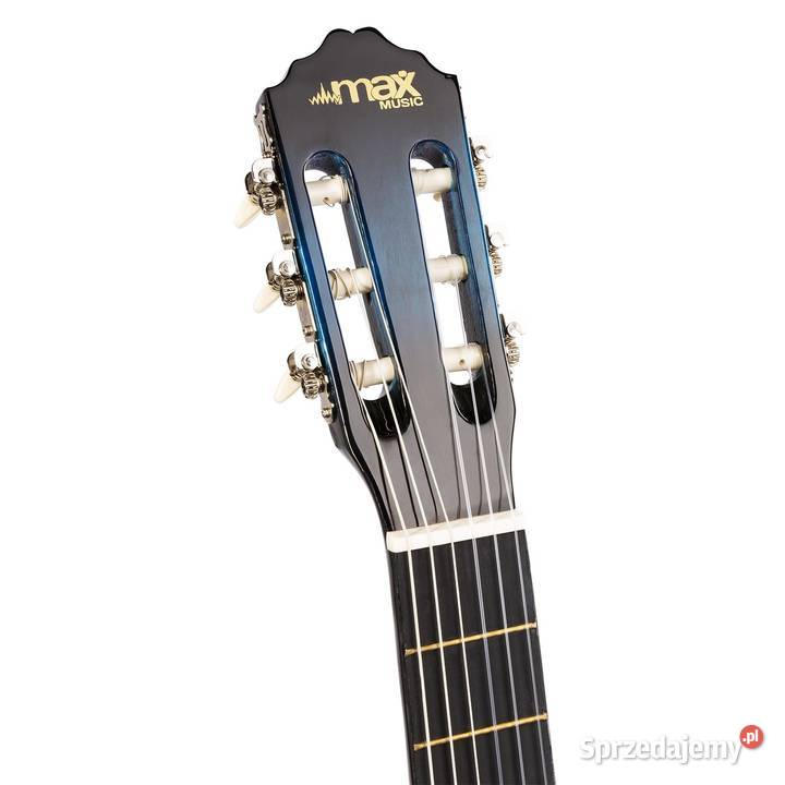 Zestaw Gitara Klasyczna Niebieska pokrowiec i klasyczna wielkopolskie Poznań