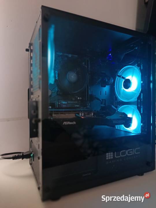 Komputer Gamingowy Czarny RGB RX 6600 Ryzen 5 Zielona Góra sprzedam