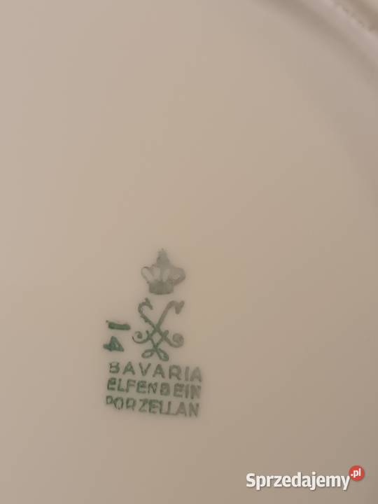 Zestaw porcelanowy filiżanka z talerzykami małopolskie