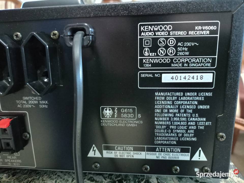 Amplituner KENWOOD KRV6060 z pilotem