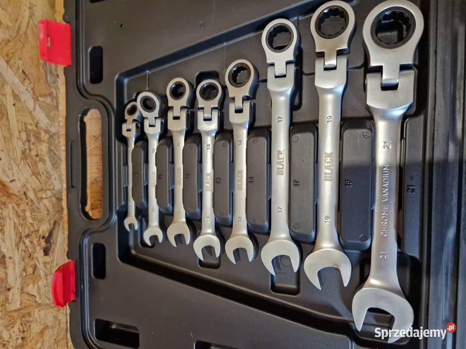 ZESTAW KLUCZE PŁASKO OCZKOWE GRZECHOTKA ŁAMANE Głogowa