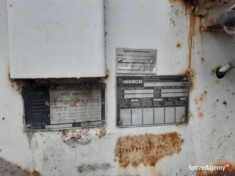 Przyczepa ciezarowa DMC 10500 dolnośląskie Kłodzko