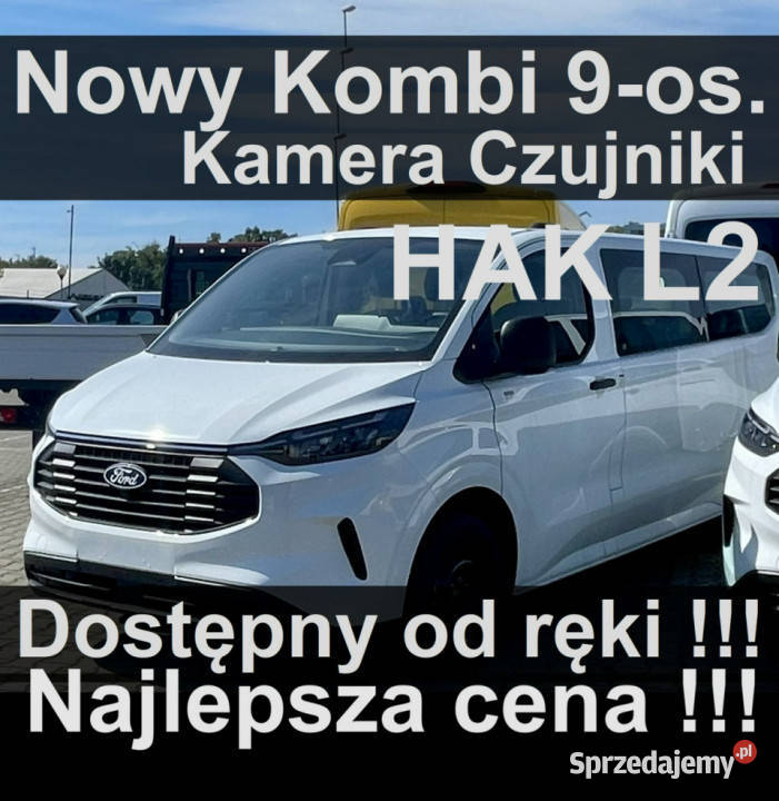 Ford Transit Custom L2 Trend 136 Kamera Klima czujnik martwego pola Szczecinek
