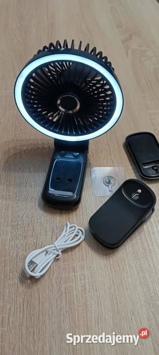 Wentylator rotacyjny 4 w 1 z klipsem i swiatlem Chojnice