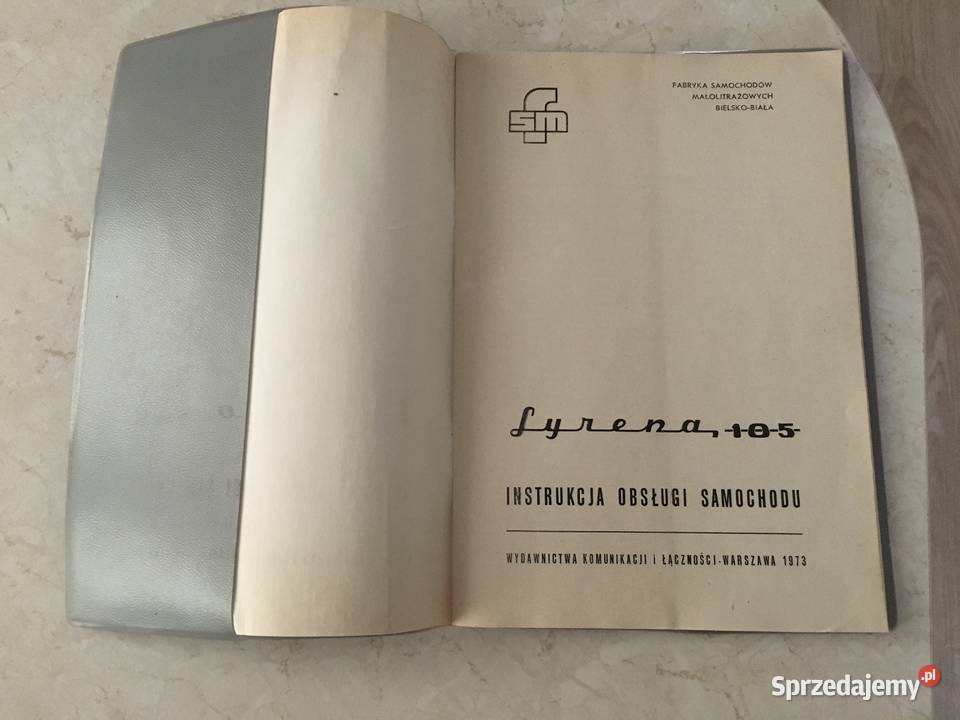 Instrukcja obsługi Syrena 105 osobowe Białystok