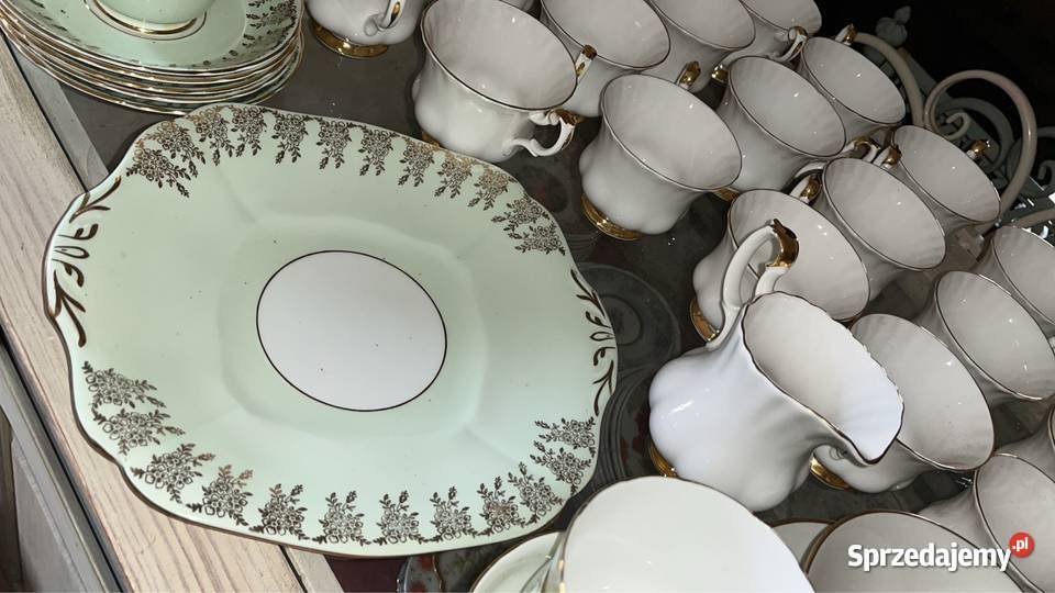 Talerzyk śniadaniowy Addereley England Porcelana i szkło pomorskie