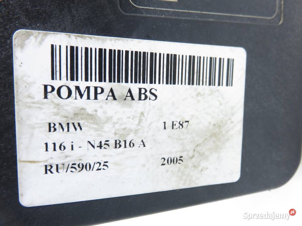 POMPA ABS BMW 1 E87 3452677148701 3451677148601 osobowe