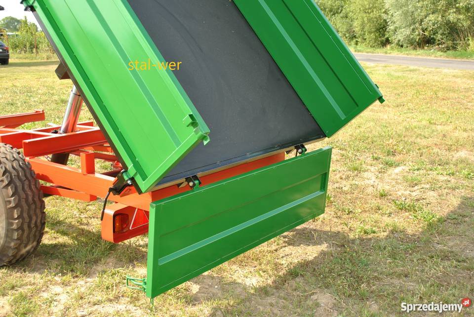 Przyczepa wywrotka jednoosiowa 3500 nieuszkodzony Nowa Dąbrówka