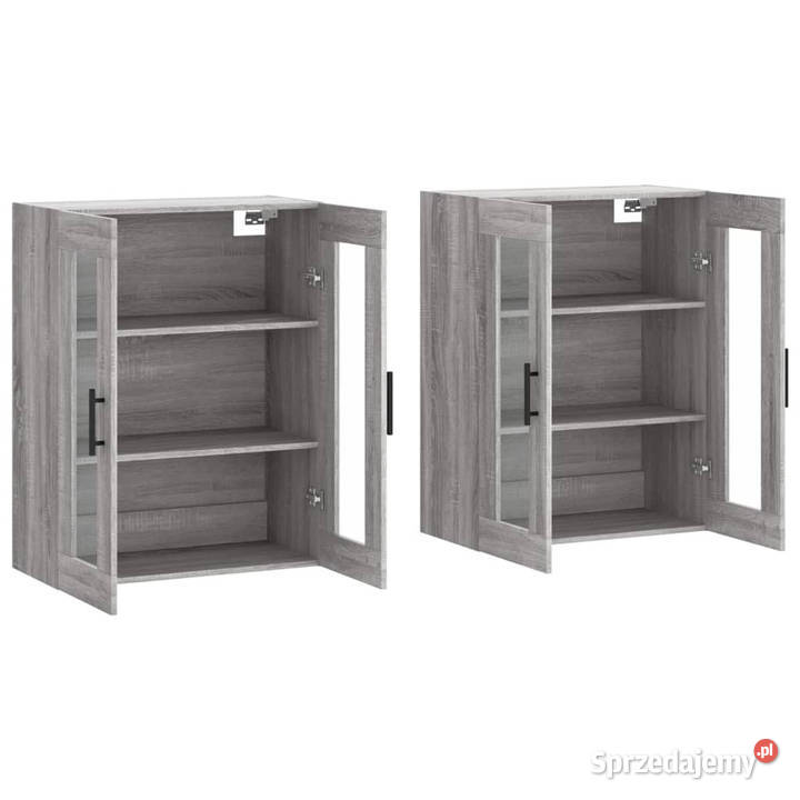 Wiszące szafki 2 szary dąb sonoma materiał Warszawa