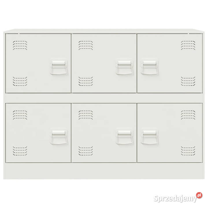 Szafka boczna biała 99x39x73 stal WM841798 Warszawa sprzedam