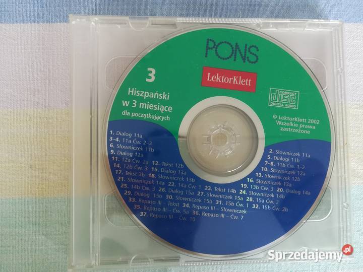 płyta cd do nauki języka hiszpańskiego Pons Gdańsk