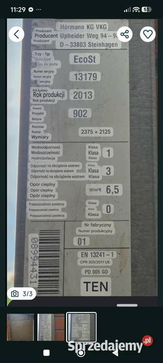 Brama garażowa uchylna Chojnice