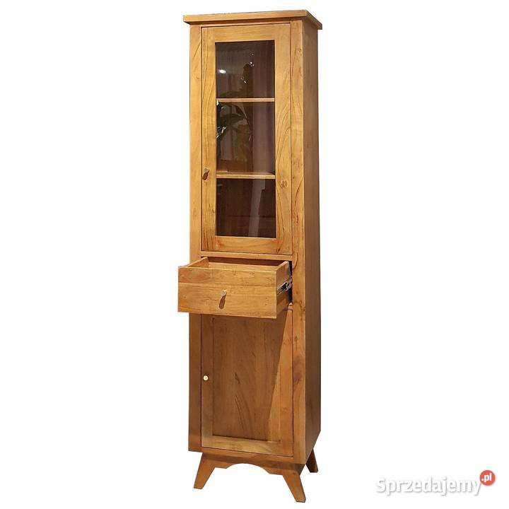 Wąska witryna drewniana 52 przeszklona BONN z Lublin sprzedam
