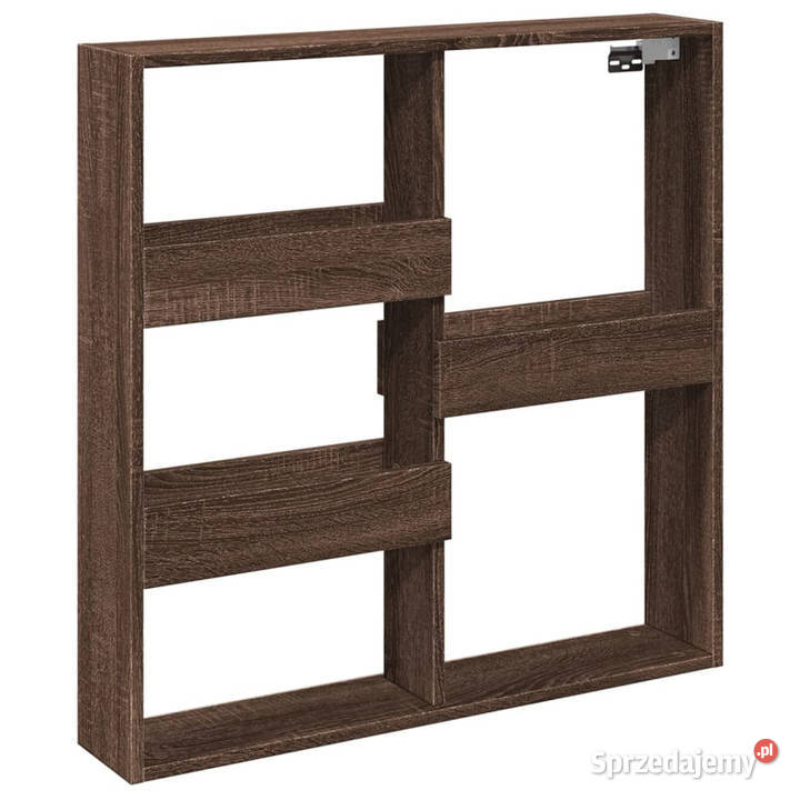 Szafka ścienna brązowy dąb 80x15x80 WM854550 Warszawa