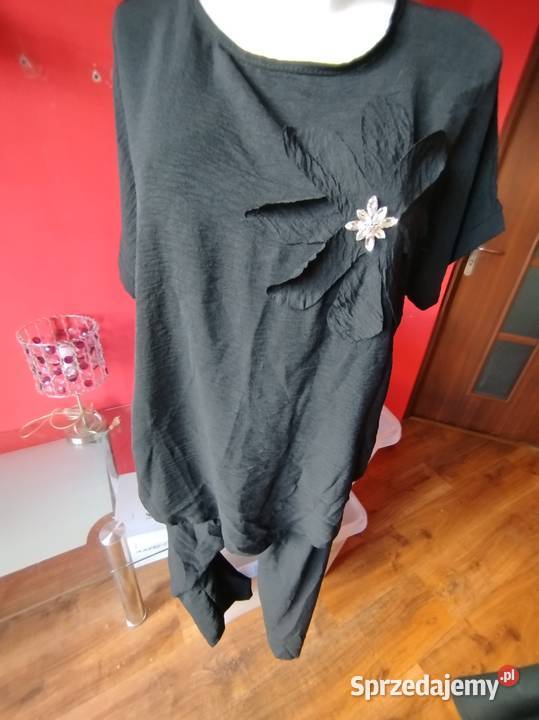 Komplet z Kwiatem Plus size Pozostałe Wrocław sprzedam