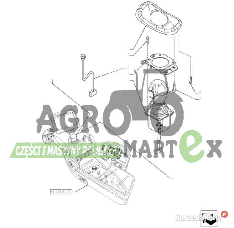 84253193 84164729 DŹWIGNIA JOYSTICK CNH Wichrów
