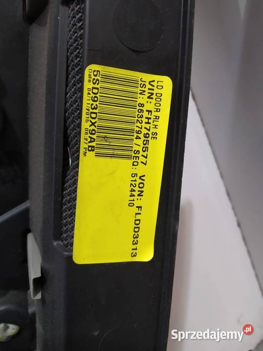 TAPICERKA BOCZEK LEWY TYŁ Dodge Charger VII 2011